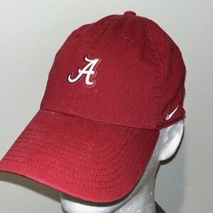 Nike Red Cotton Alabama Crimson Tide Roll Sloop 1 Size Baseball Golf Cap Hat